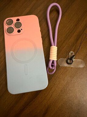 Dreamy Pink-Blue Gradient MagSafe Phone Case